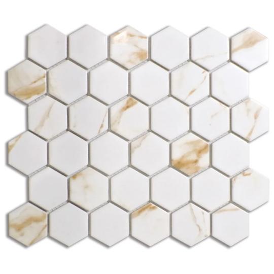csempe fali padlo hatszogletu hex carrara vilagos arany mehsejt kis mereto klasszikus modern.jpg